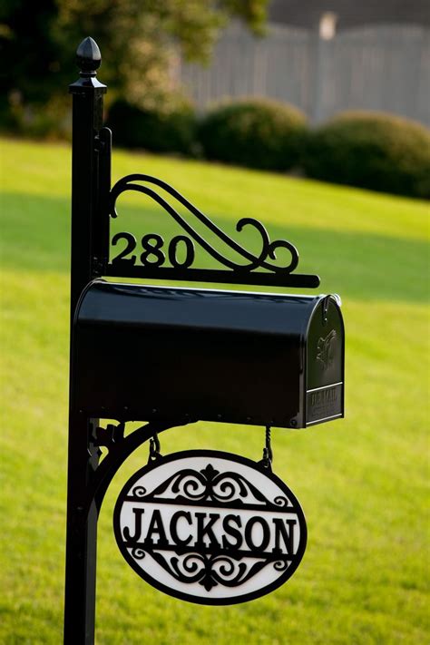 Decorative Metal Mailbox And Post 